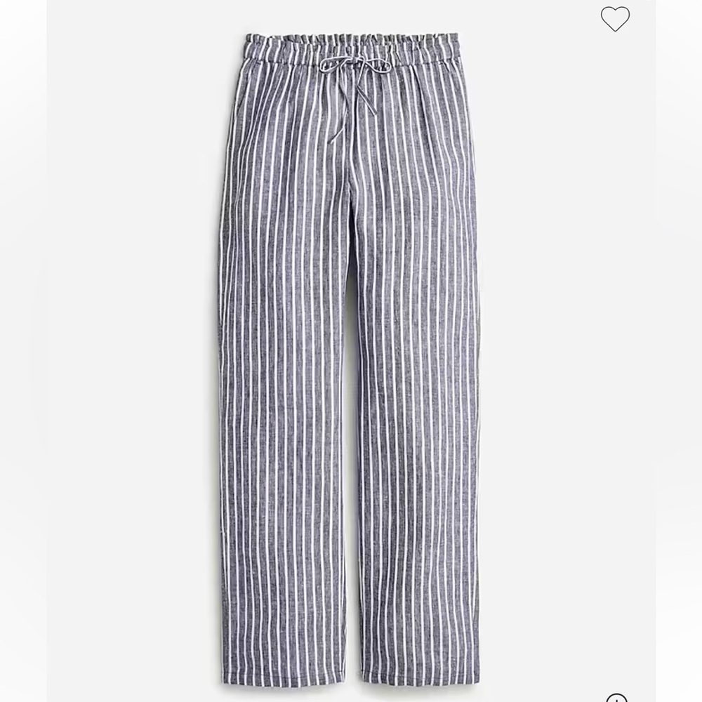 J.Cree Soleil Pant in Striped Linen